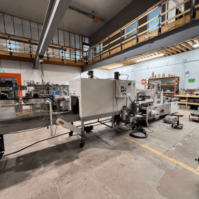 Texwrap 2202 SS Continuous Motion Side Seal Shrink Wrap System with Dual Chamber Tunnel
