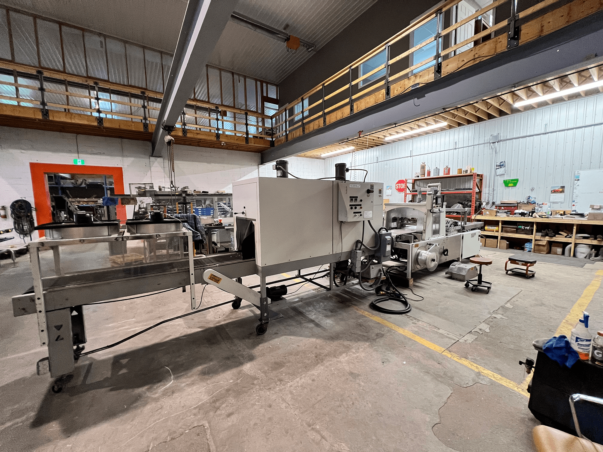 Texwrap 2202 SS Continuous Motion Side Seal Shrink Wrap System with Dual Chamber Tunnel